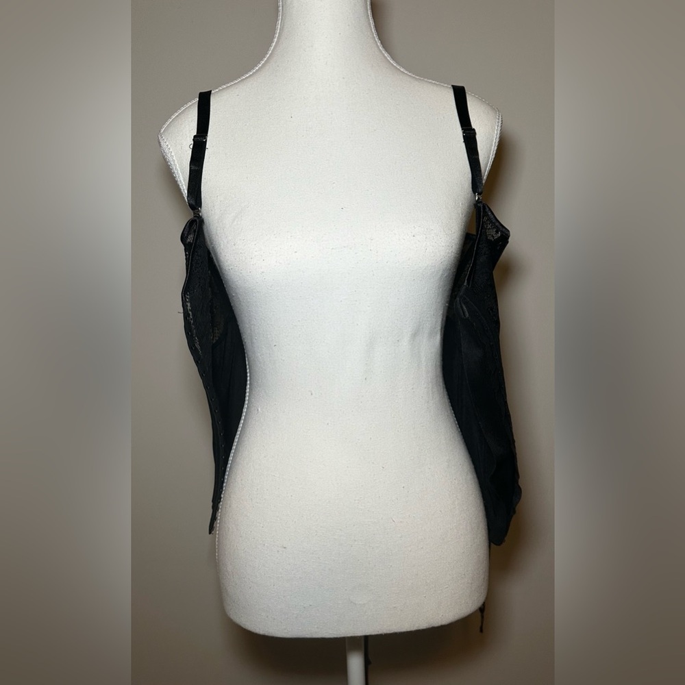 Acelandy corset top black lace strappy adjustable sexy goth grunge‎ sexy party - Picture 12 of 13